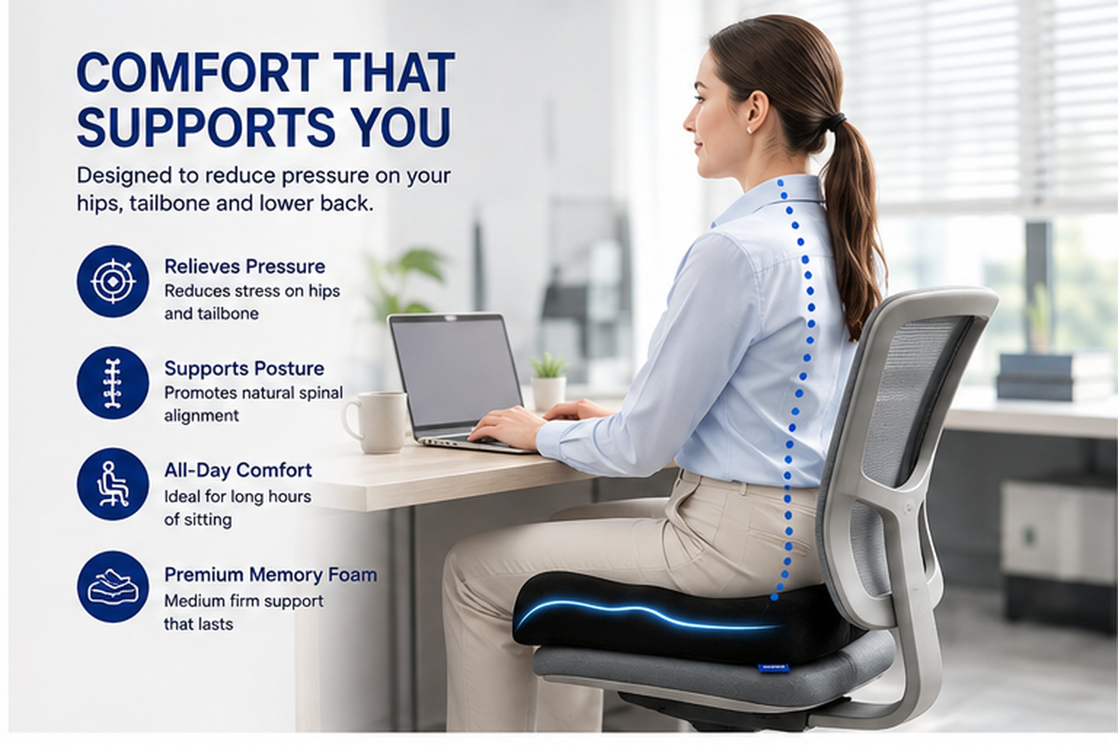 Premium Comfort Seat Cushions