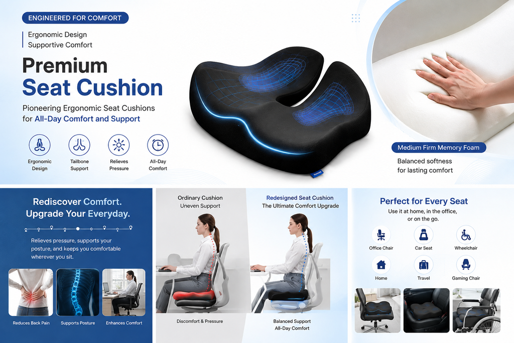 Premium Comfort Seat Cushions