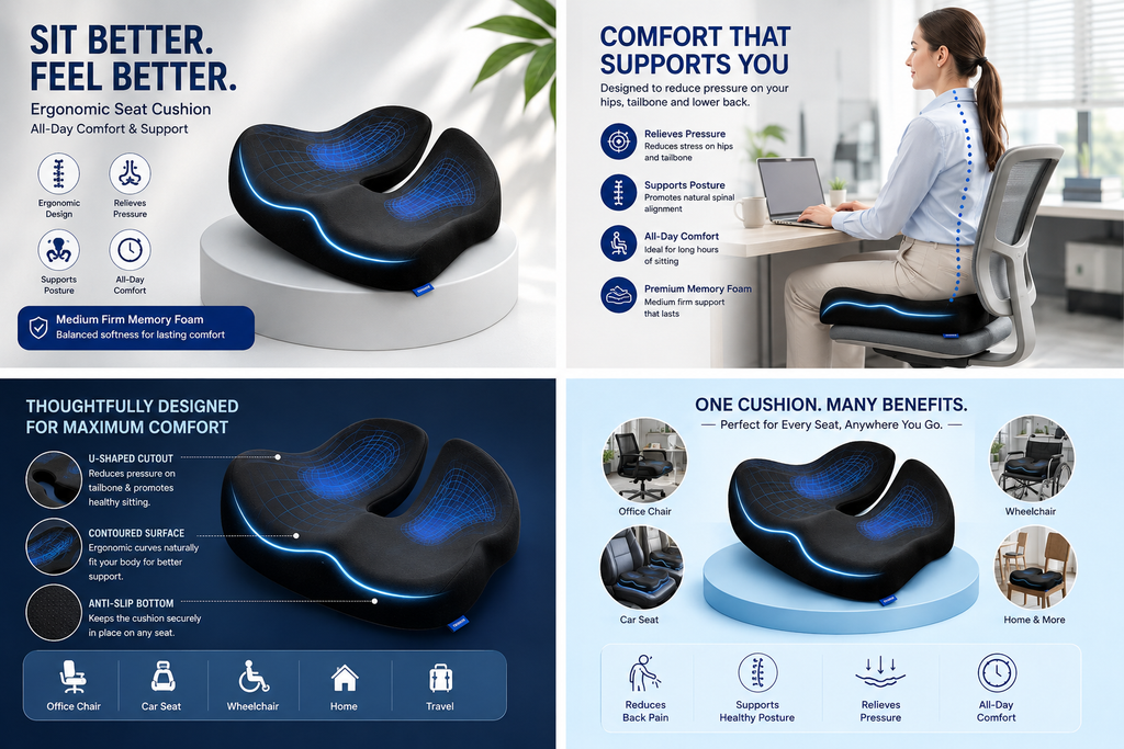 Premium Comfort Seat Cushions